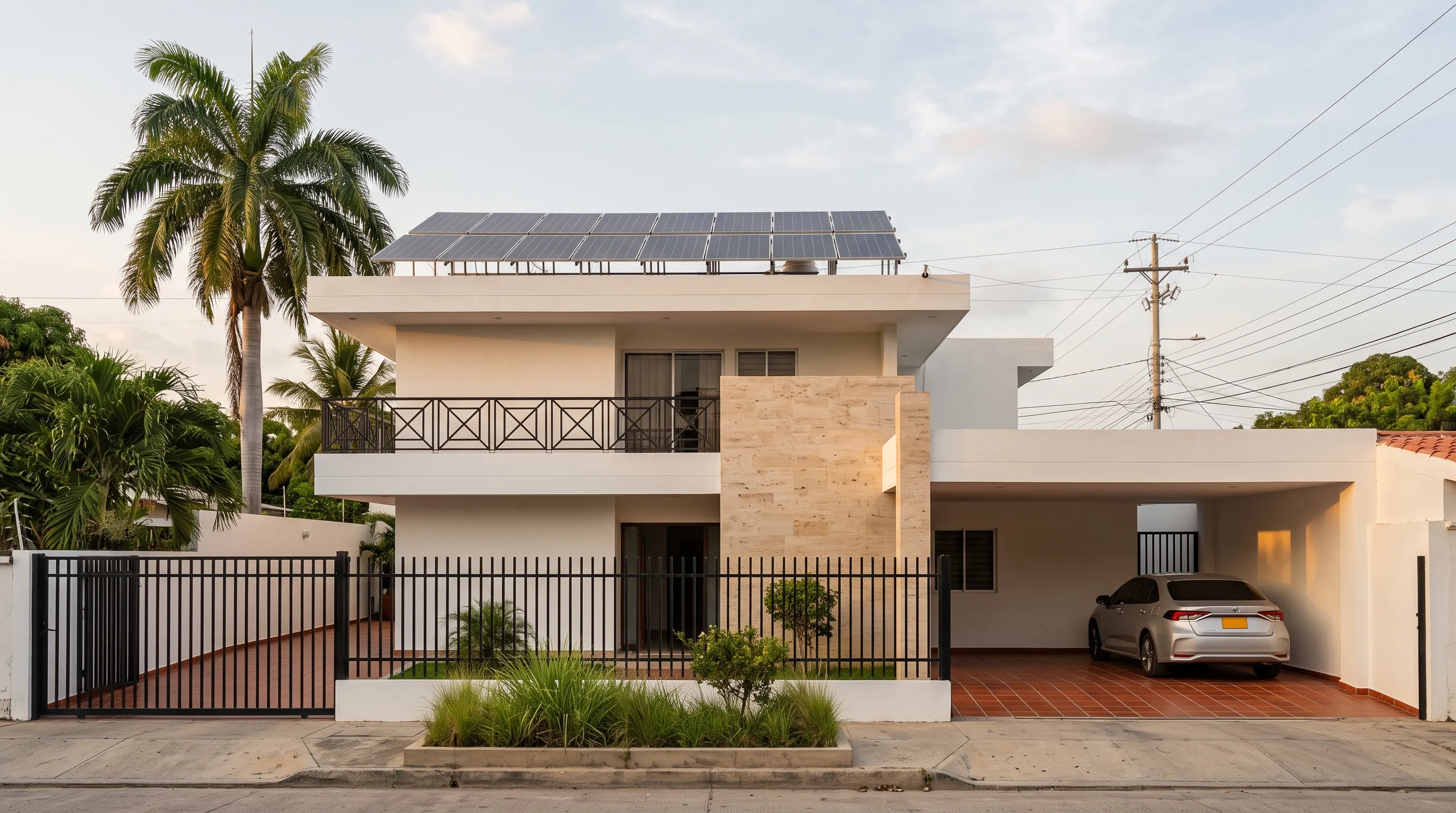 Vivienda con paneles solares instalados por Isergy en Soledad